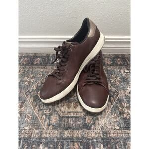 Cole Haan GrandPro Mesquite/Dark Coffee Brown Leather Sneakers Tennis Shoes 11 M